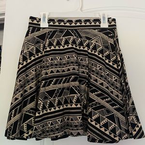 tribal print skirt